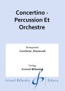 Concertino - Percussion Et Orchestre