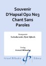 Souvenir DHapsal Op2 No3 Chant Sans Paroles