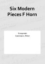 Six Modern Pieces F Horn
