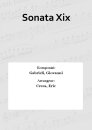 Sonata Xix