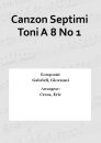 Canzon Septimi Toni A 8 No 1