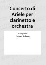 Concerto di Ariele per clarinetto e orchestra