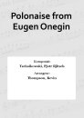 Polonaise from Eugen Onegin