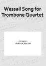 Wassail Song for Trombone Quartet
