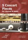 5 Concert Pieces For Clarinet and Piano