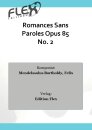 Romances Sans Paroles Opus 85 No. 2