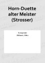 Horn-Duette alter Meister (Strosser)