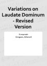 Variations on Laudate Dominum - Revised Version