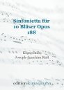 Sinfonietta für 10 Bläser Opus 188