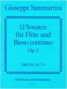 12 Sonaten für Flöte op. 2/7-9 - Band 3