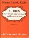 6 Trios F&uuml;r 2 Fl&ouml;ten und Basso Continuo