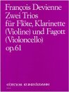 2 Trios F&uuml;r Fl&ouml;te, Klarinette und Fagott