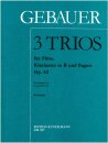 3 Trios F&uuml;r Fl&ouml;te, Klarinette und Fagott