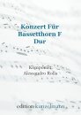 Konzert F&uuml;r Bassetthorn F-Dur