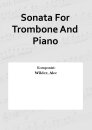 Sonata For Trombone And Piano