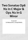 Two Sonatas Op6 N2 In C Major & Op1 N2 In G Minor