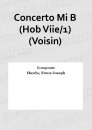 Concerto Mi B (Hob Viie/1) (Voisin)
