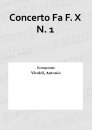 Concerto Fa F. X N. 1