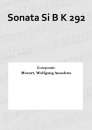 Sonata Si B K 292