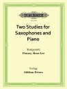 Two Studies for Saxophones and Piano