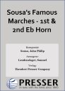 Sousas Famous Marches - 1st & 2nd Eb Horn