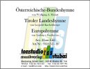 &Ouml;sterreichische Bundeshymne / Tiroler Landeshymne /...